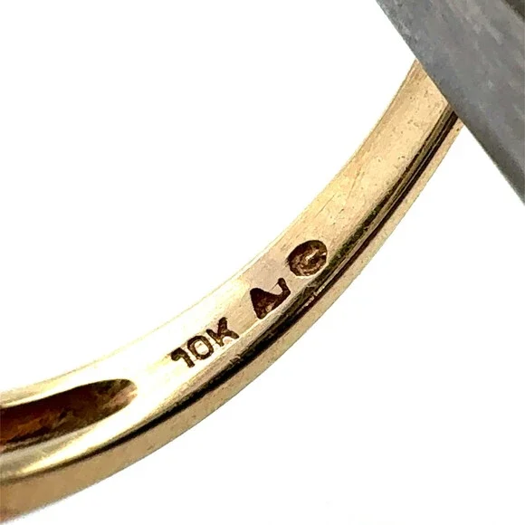 Designer AV 10K Yellow Gold Round Red Ruby Diamond Anniversary Band Ring